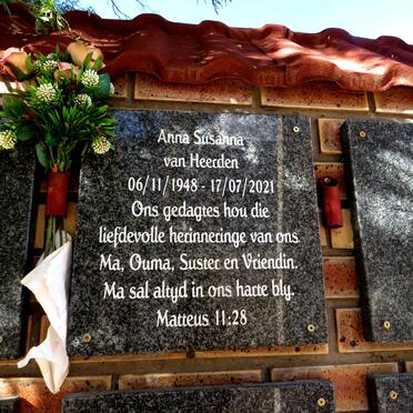 HEERDEN Anna Susanna, van 1948-2021