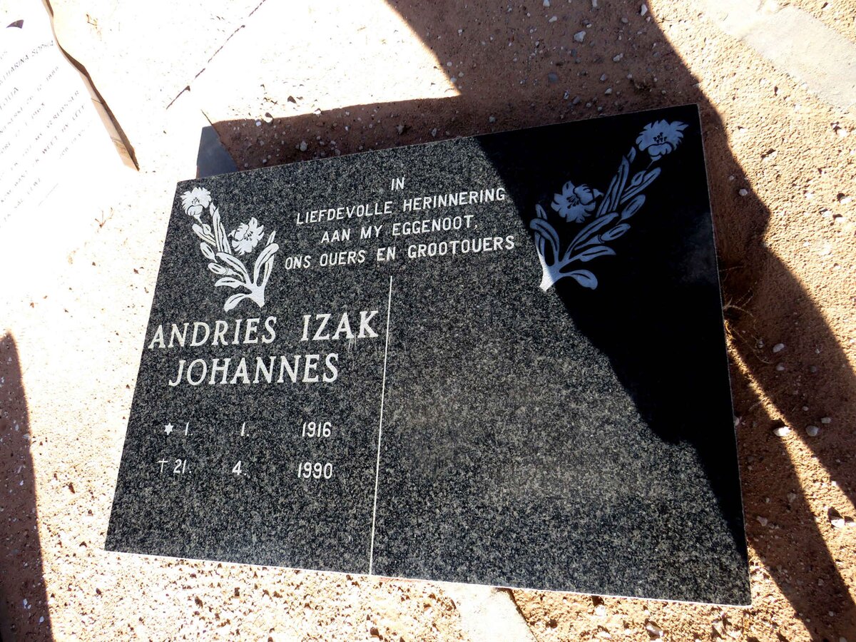 TOUA  Andries Izak Johannes 1916-1990 