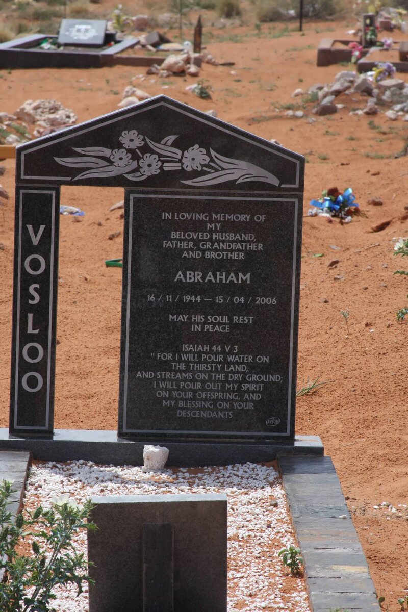 VOSLOO Abraham 1944-2006