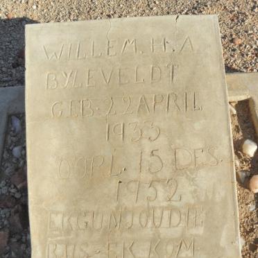 BYLEVELDT Willem H.A. 1933-1952