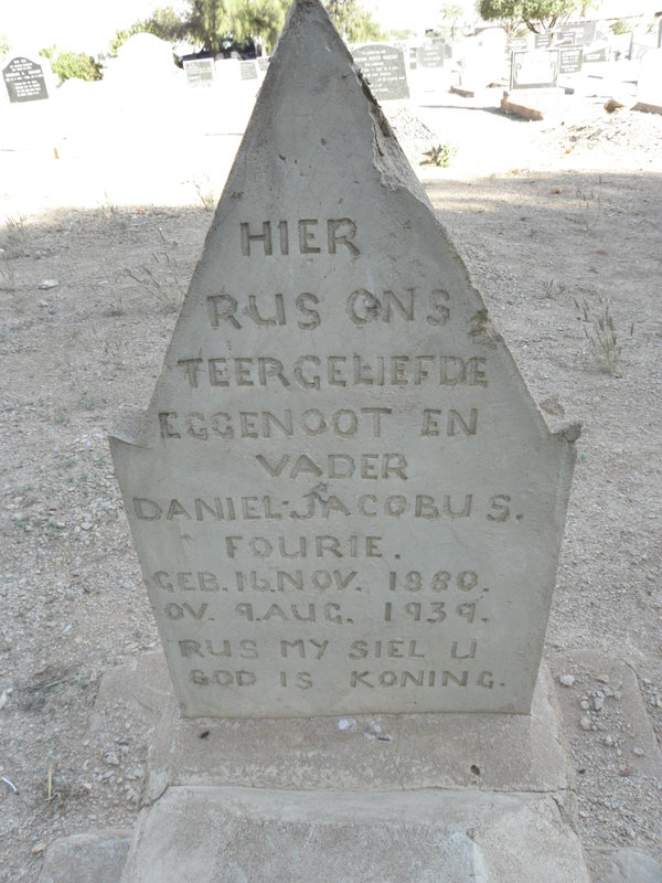 FOURIE Daniel Jacobus 1880-1939