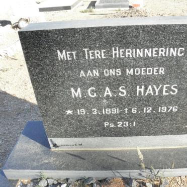 HAYS M.G.A.S. 1891-1976