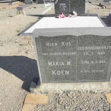 KOEN Maria M. nee BARDENHORST 1885-1965
