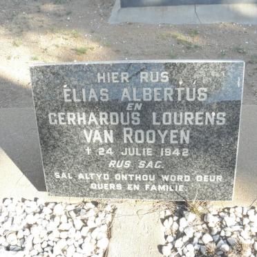 ROOYEN Elias Albertus, van -1942 :: van ROOYEN Gerhardus Lourens -1942