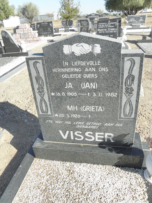 VISSER J.A. 1905-1982 &amp; M.H. 1920-