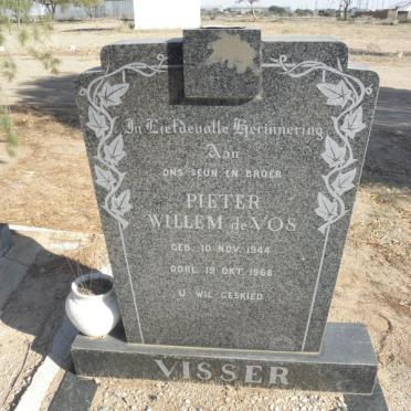 VISSER Pieter Willem de Vos 1944-1968