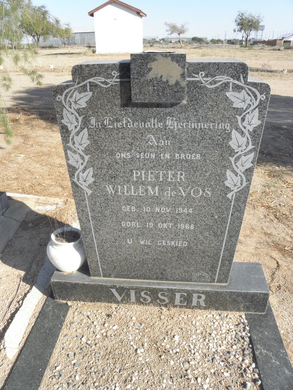 VISSER Pieter Willem de Vos 1944-1968