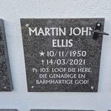 ELLIS Martin John 1950-2021