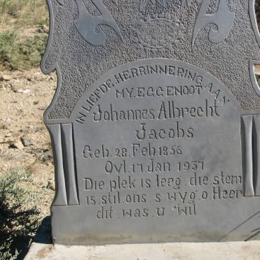 JACOBS Johannes Albrecht 1856-1937