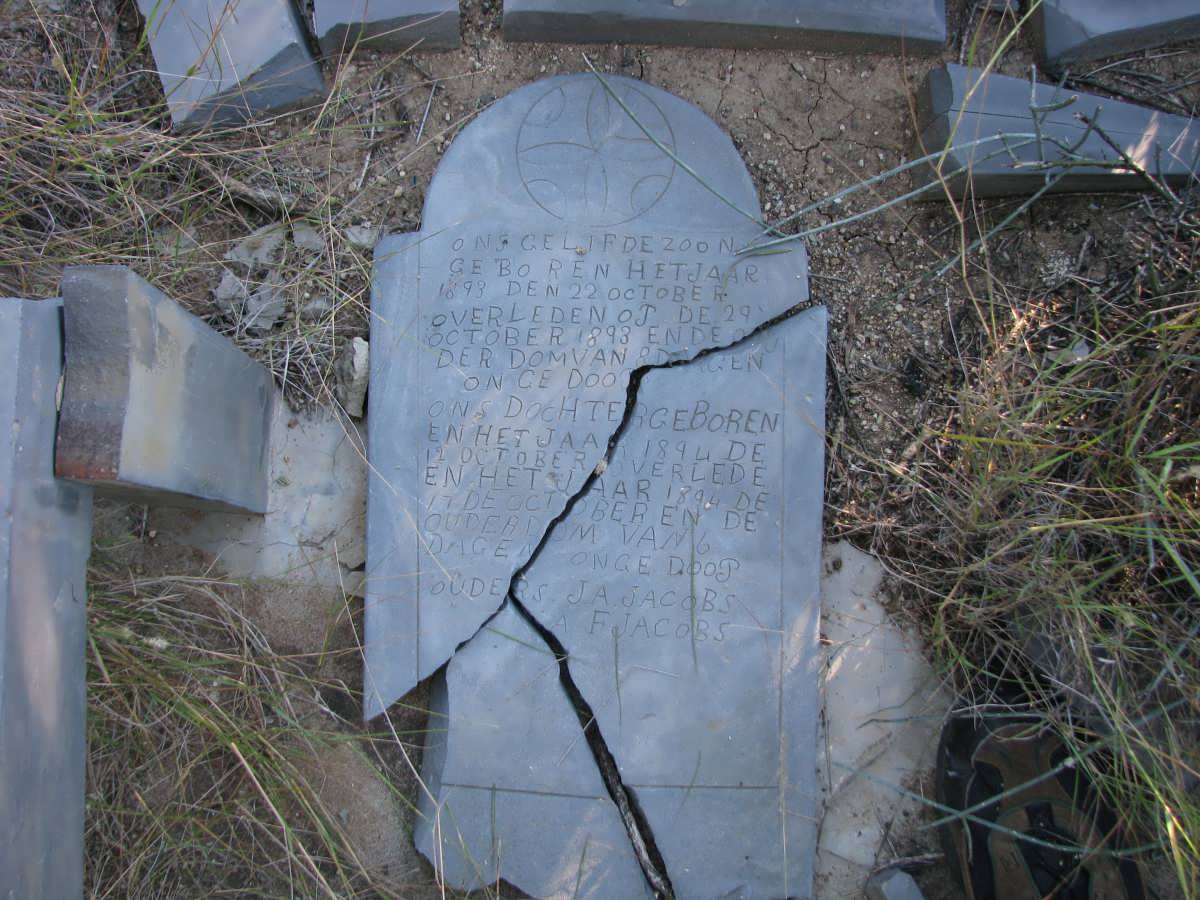 JACOBS infant son 1893-1893 :: JACOBS infant daughter 1894-1894