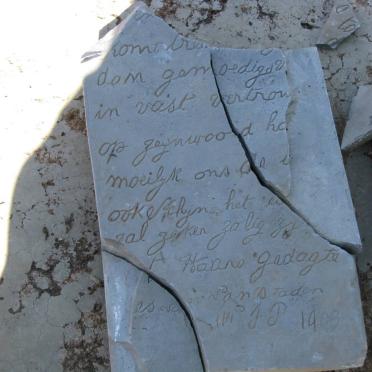 STADEN Hester Doretia, van nee MARAIS 1858-1901 