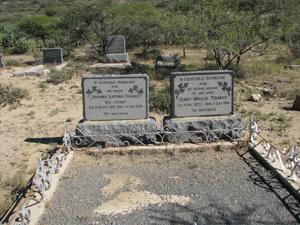 TOLMAY Henry Wallis 1873-1948 &amp; Johanna Katrina JACOBS 1881-1949