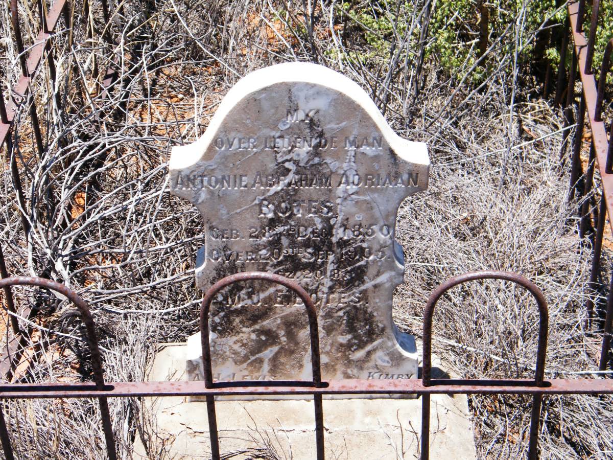 BOTES Antonie Abraham Adriaan 1850-1905