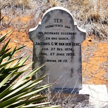 BERG Jacobus C.W., van den 1874-1930