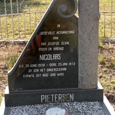 PIETERSEN Nicolaas 1938-1972