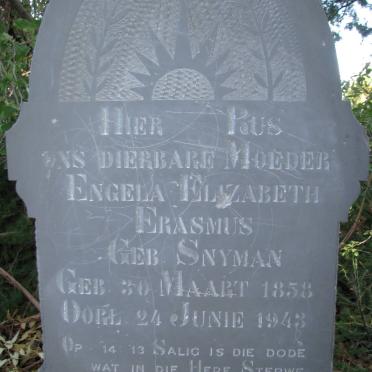ERASMUS Engela Elizabeth nee SNYMAN 1858-1943 