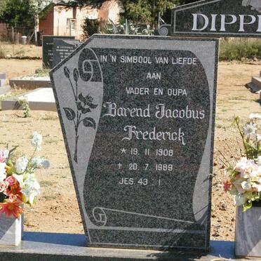 DIPPENAAR Barend Jacobus Frederick 1908-1989 &amp; Hester Helena BOONZAAIER 1916-1988