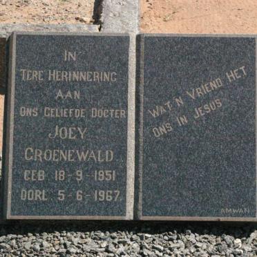 GROENEWALD Joey 1951-1967