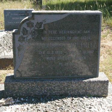 PREEZ Jacobus C., du 1896-1962