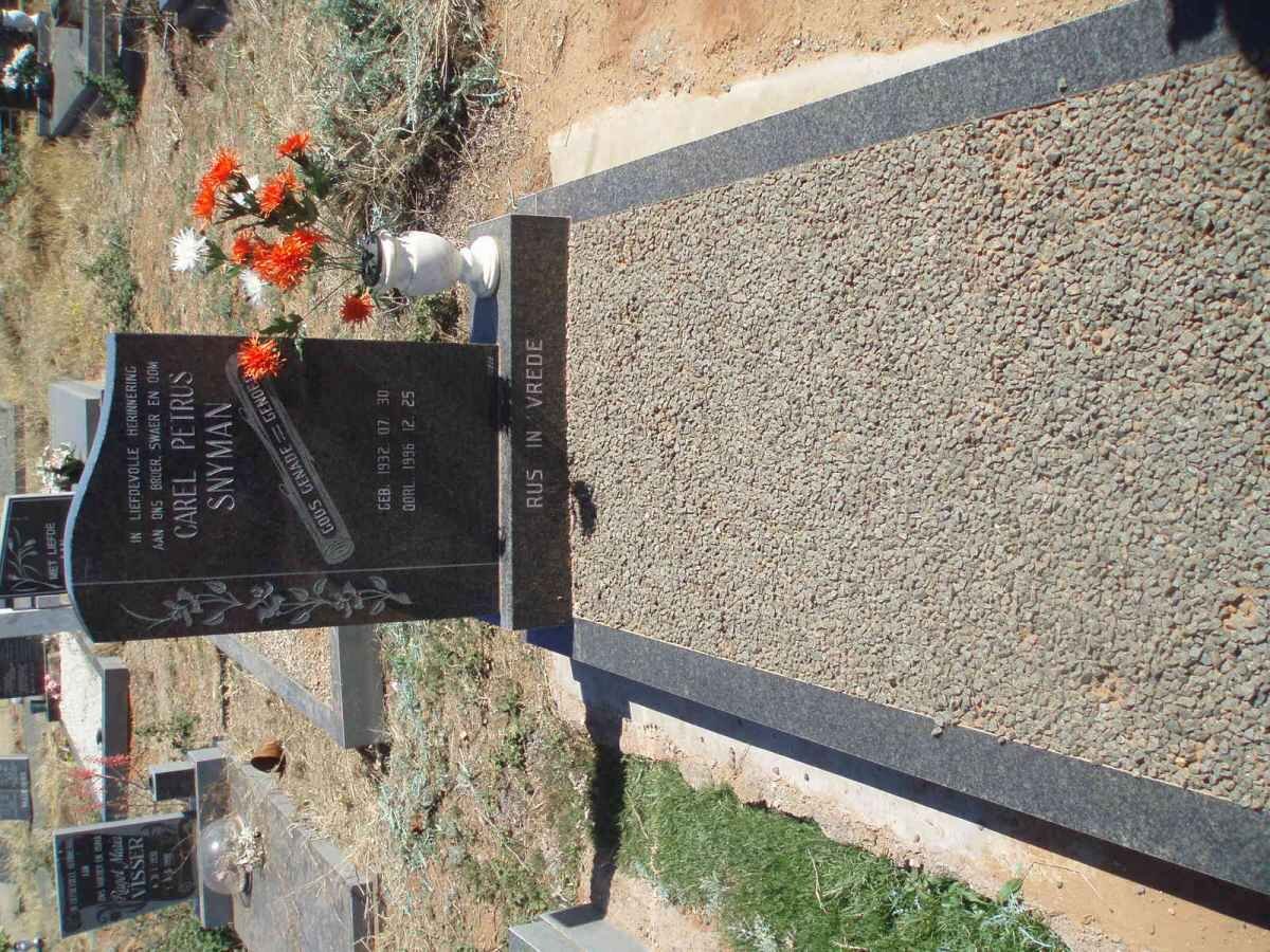 SNYMAN Carel Petrus 1932-19??