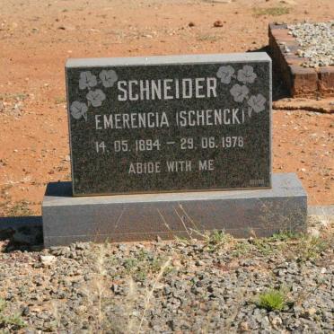 SCHNEIDER Emerencia nee SCHENCK 1894-1978