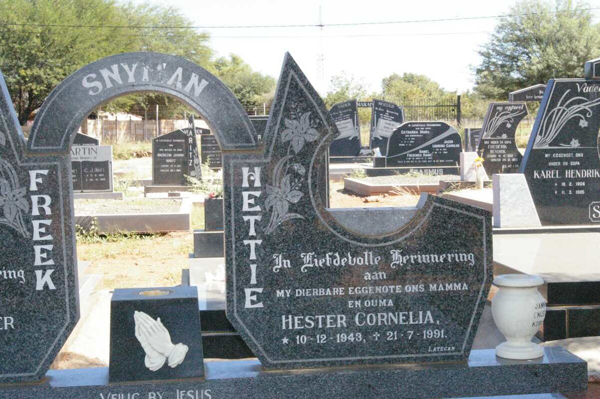SNYMAN Hester Cornelia 1943-1991