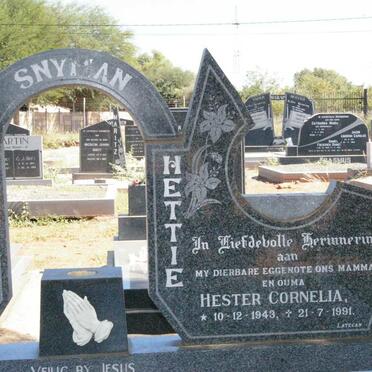 SNYMAN Hester Cornelia 1943-1991