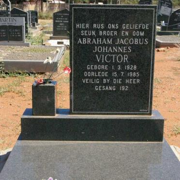 VICTOR Abraham Jacobus Johannes 1928-1985