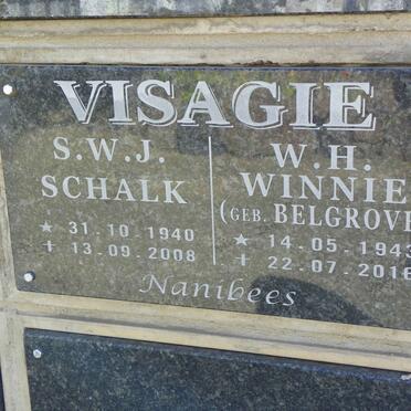 VISAGIE S.W.J. 1940-2008 &amp; W.H. BELGROVE 1943-2016