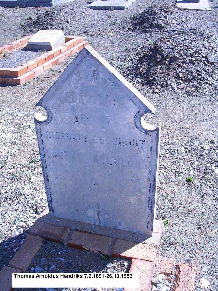HENDRIKS Thomas Arnoldus 1891-1953