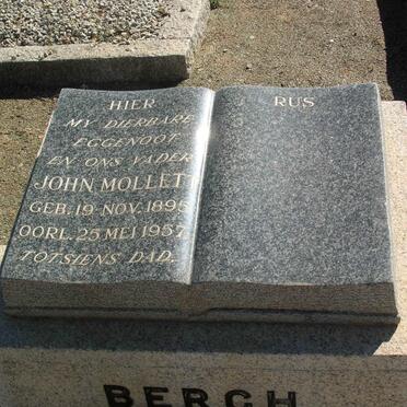 BERGH John Mollett 1895-1957