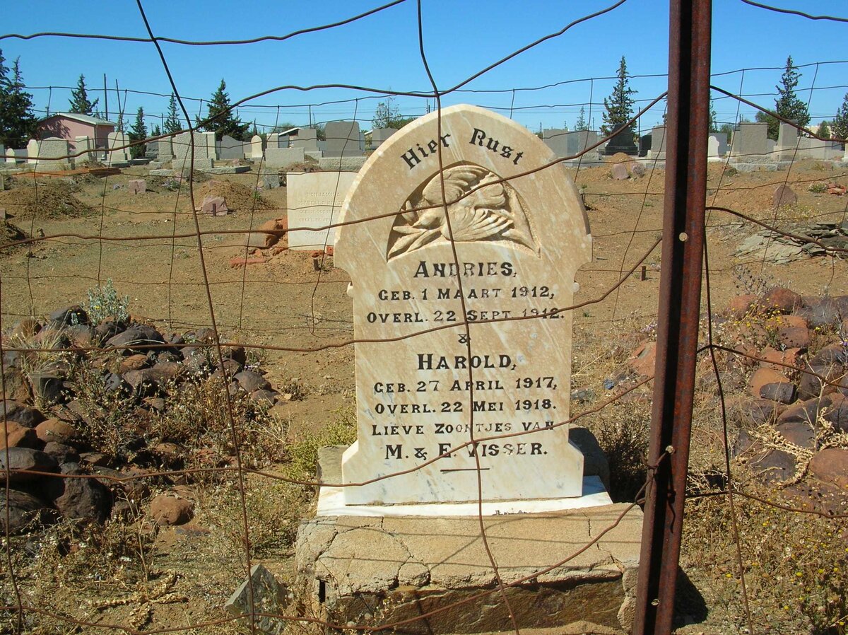 VISSER Andries 1912-1912 :: VISSER Harold 1917-1918