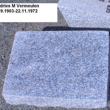 VERMEULEN Andries M. 1903-1972