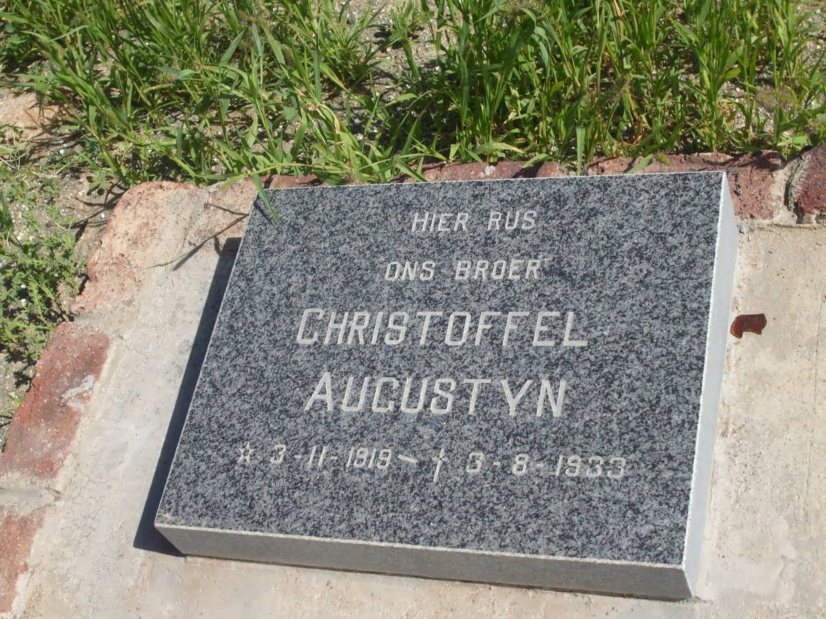 AUGUSTYN Christoffel 1919-1933