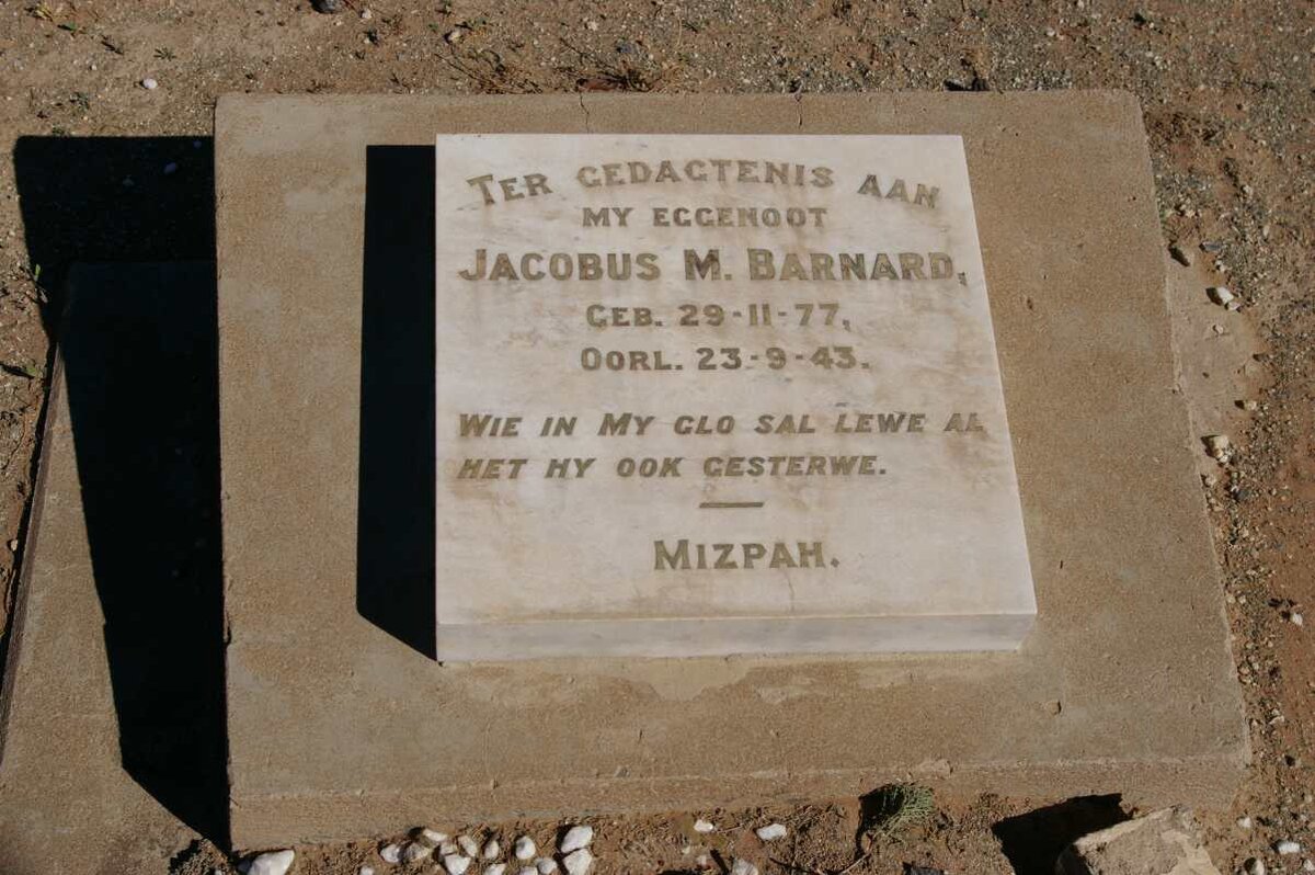 BARNARD Jacobus M. 1877-1943