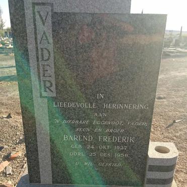 BOTHA Barend Frederik 1927-1958