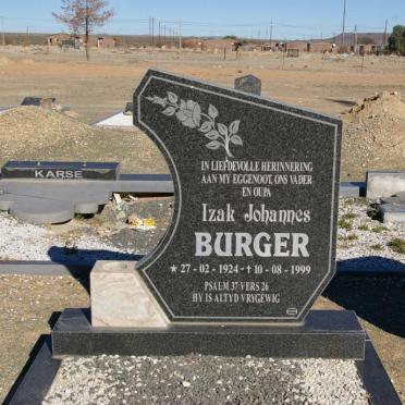 BURGER Izak Johannes 1924-1999
