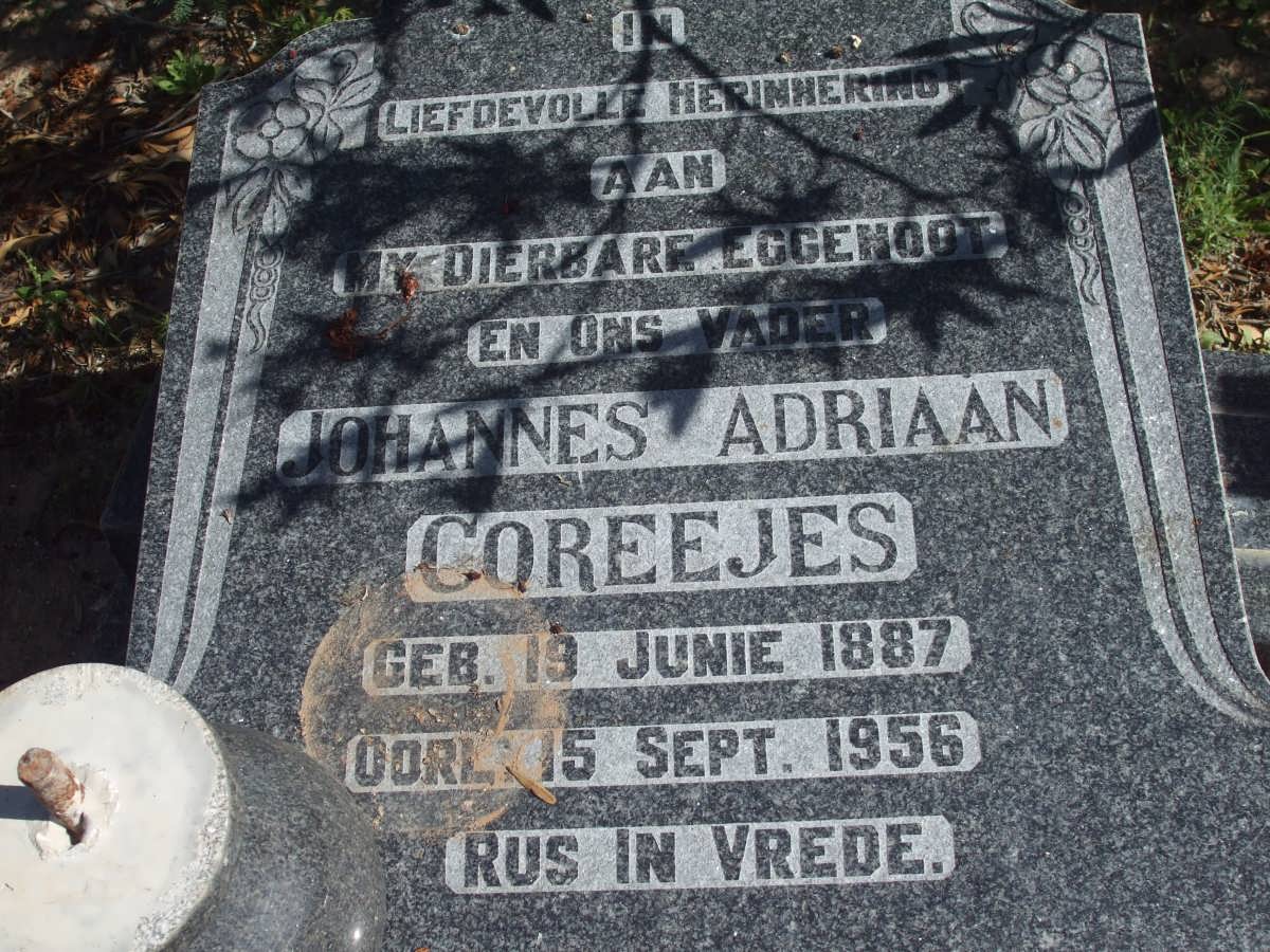 COREEJES Johannes Adriaan 1887-1956