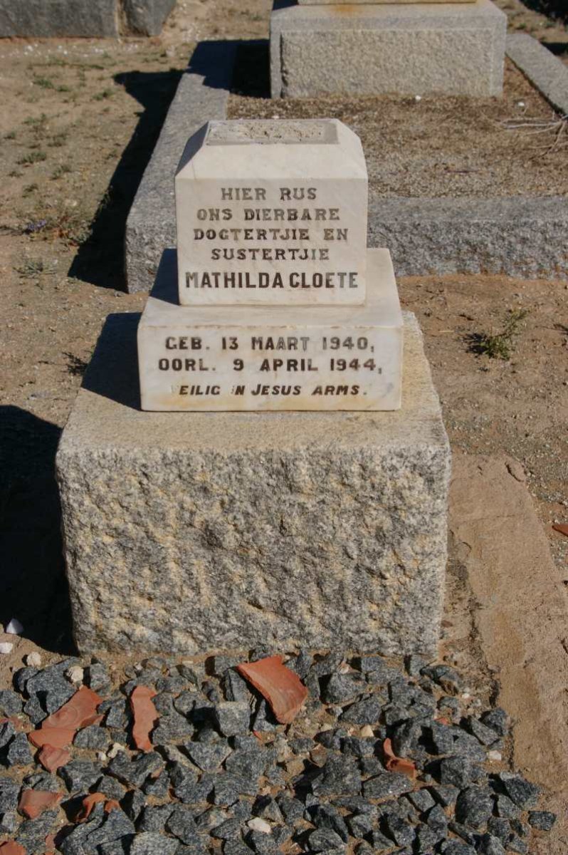 CLOETE Mathilda 1940-1944