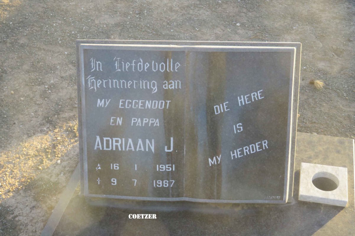 COETZER Adriaan J. 1951-1987