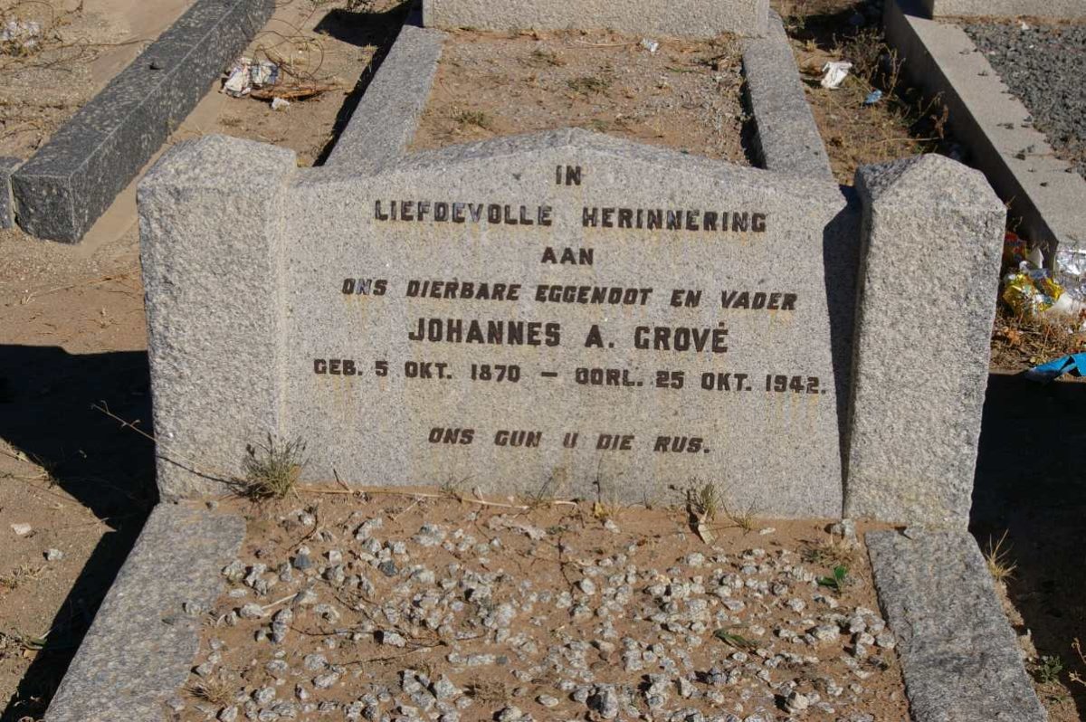 GROVE Johannes A. 1870-1942