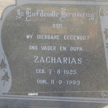 GROVE Zacharias 1925-1993