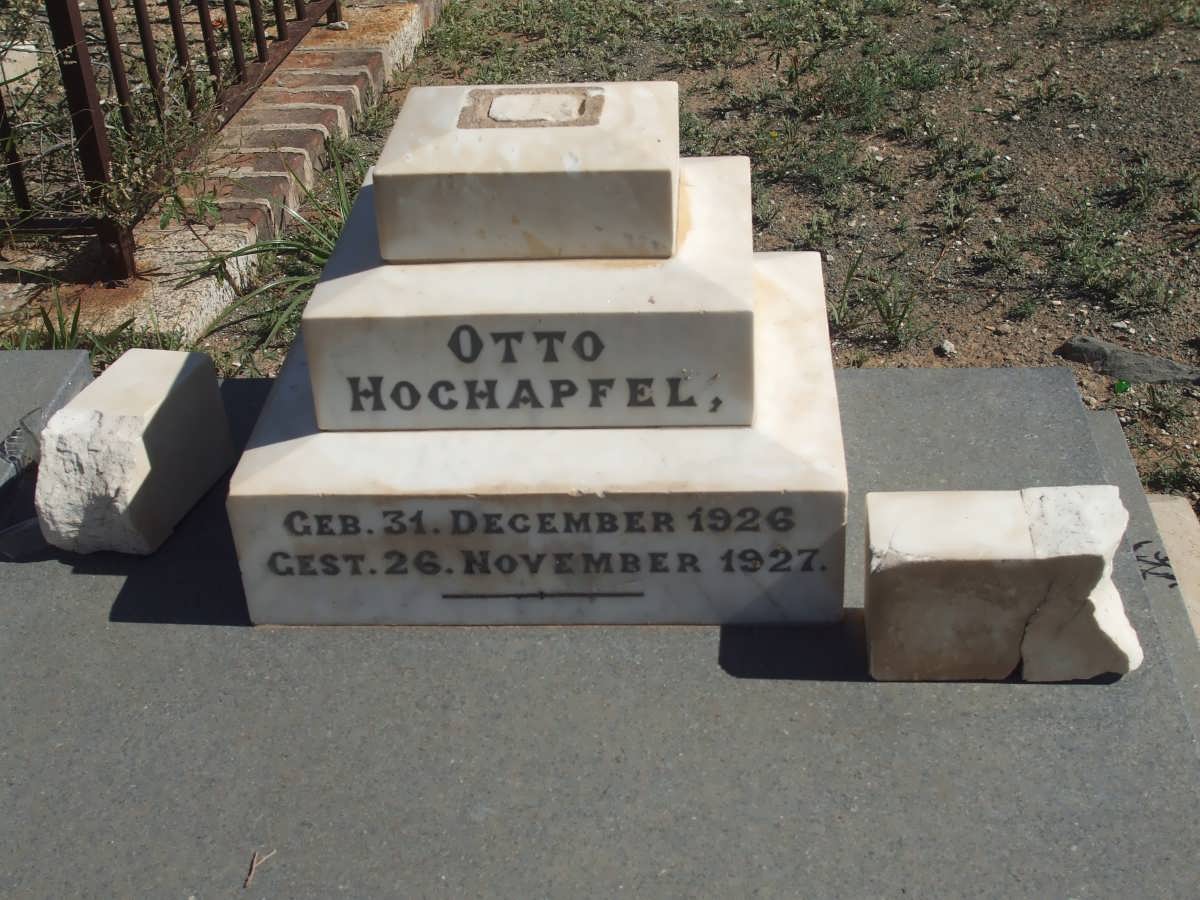 HOCHAPFEL Otto 1926-1927