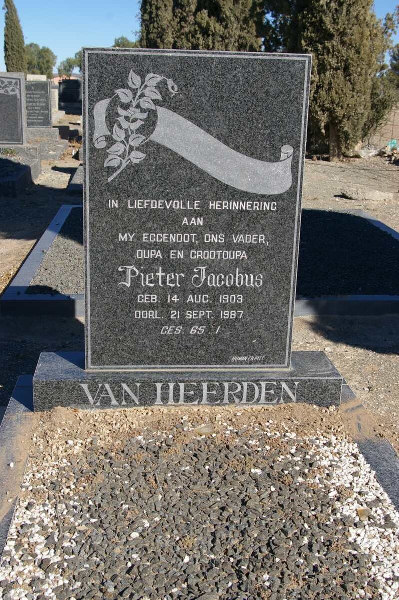 HEERDEN Pieter Jacobus, van 1903-1987