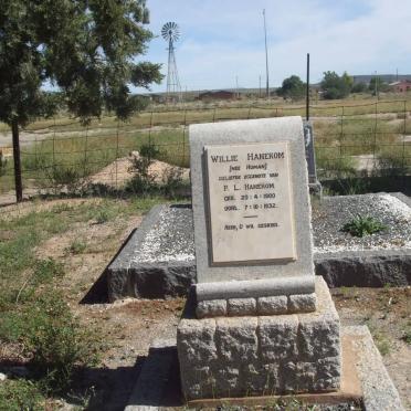 HANEKOM Willie nee HUMAN 1900-1932