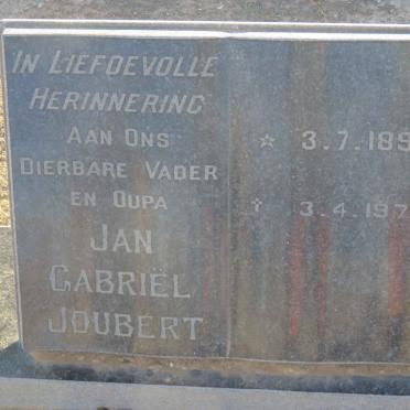 JOUBERT Jan Gabriel 1893-1976