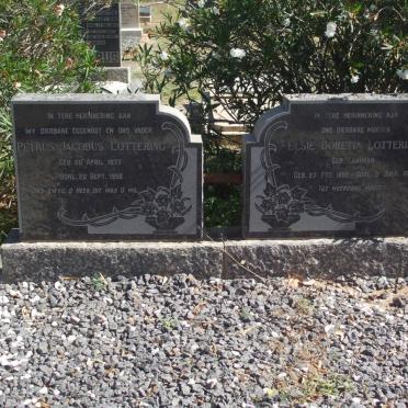 LOTTERING Petrus Jacobus 1877-1956 &amp; Elsie Doretia ZAAIMAN 1892-1977