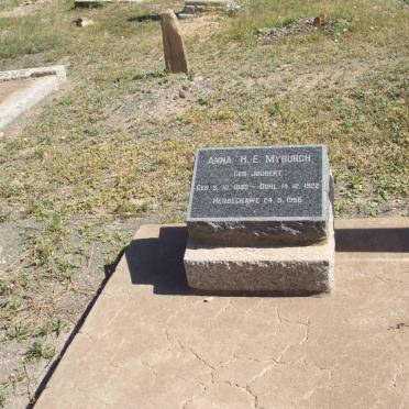 MYBURGH Anna H.E. nee JOUBERT 1895-1922