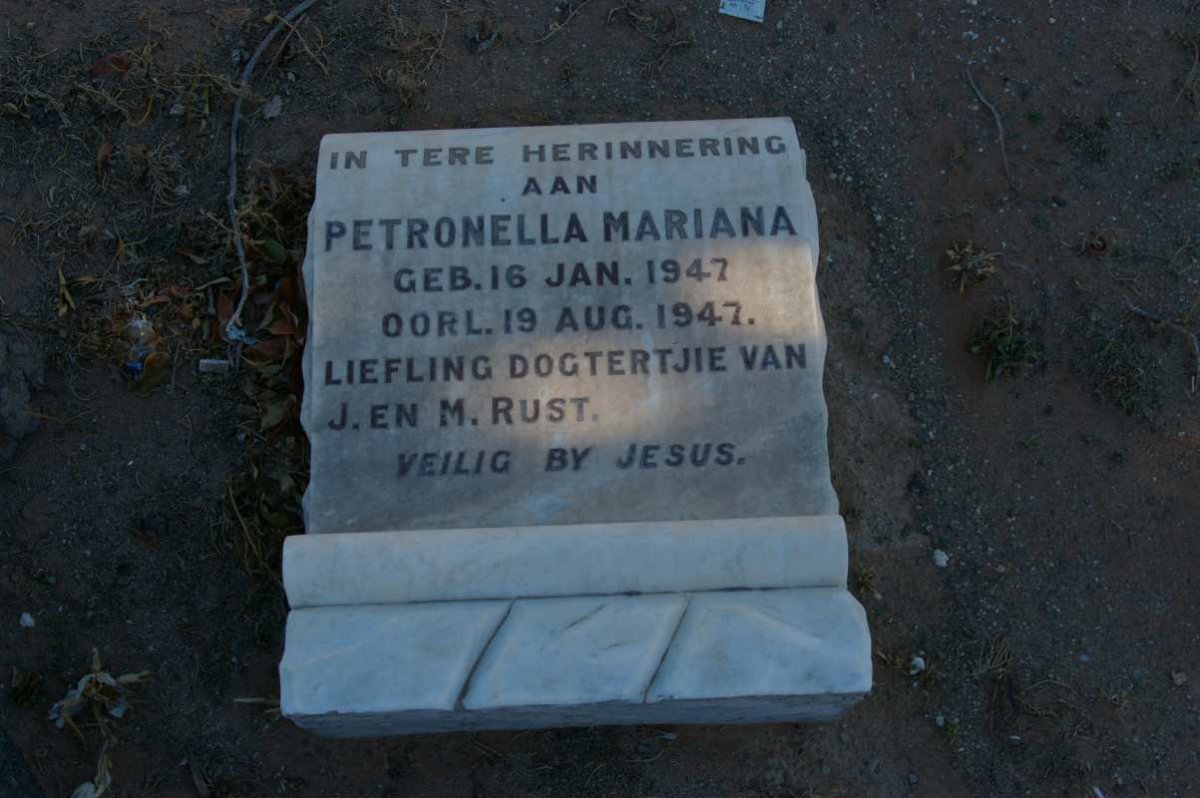 RUST Petronella Mariana 1947-1947
