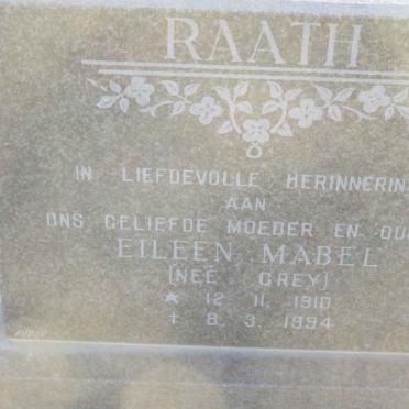RAATH Philippus Arnoldus Christiaan 1907-1992 &amp; Eileen Mabel GREY 1910-1994